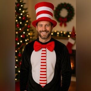 Tipsy Elves Red and White Striped Christmas Holiday Tie Lot NWT‎